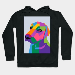 Pensive Dog Pop Art Wpap Hoodie